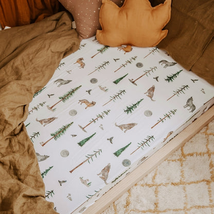 Snuggle Hunny Kids  Fitted Cot Sheet - Alpha