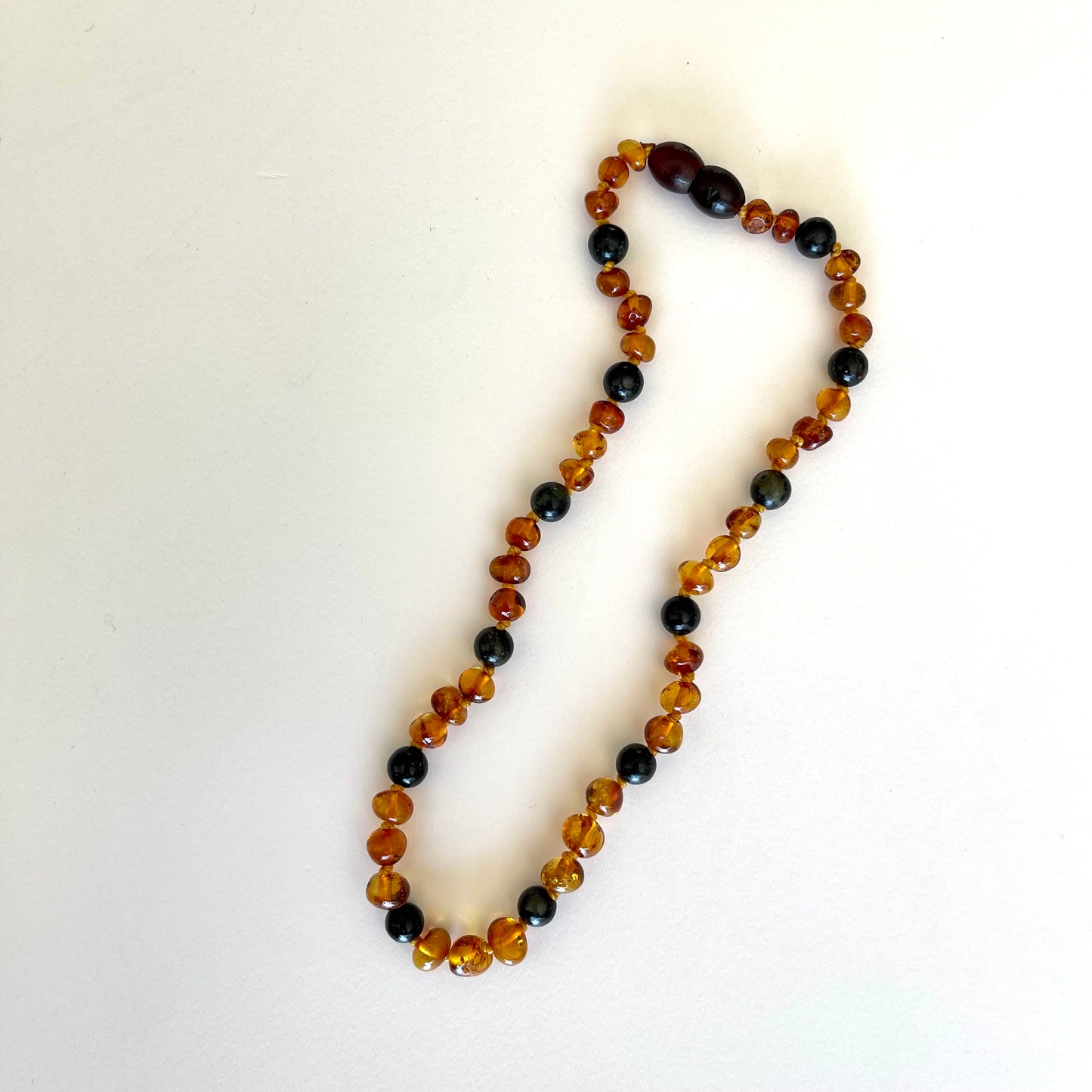 Ambre -  Amber and Dark Green Jasper Necklace
