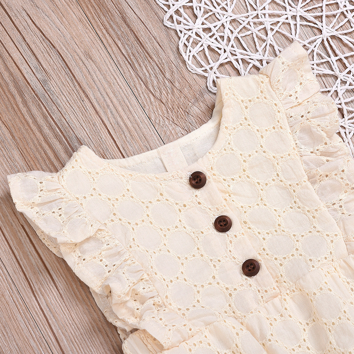 Angel Romper Creme Lace