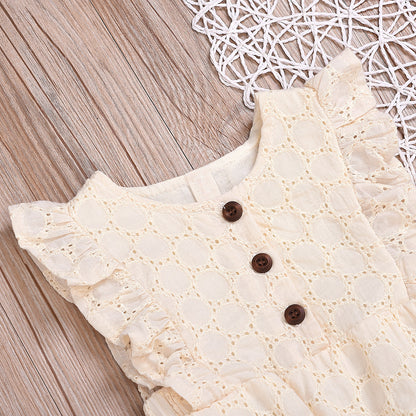 Angel Romper Creme Lace