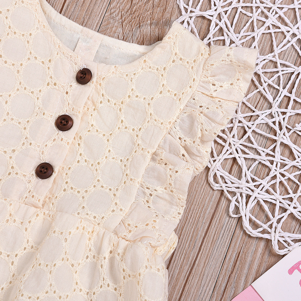 Angel Romper Creme Lace