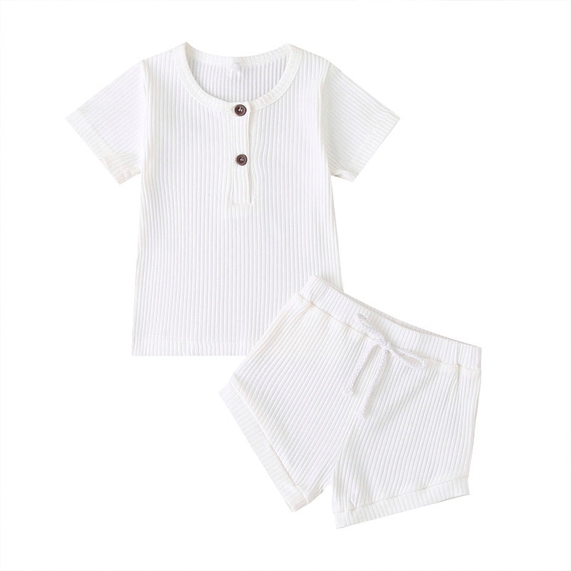 Arlo Basic Ribbed Set - White