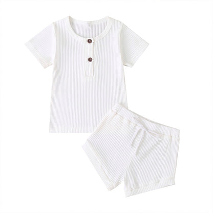 Arlo Basic Ribbed Set - White