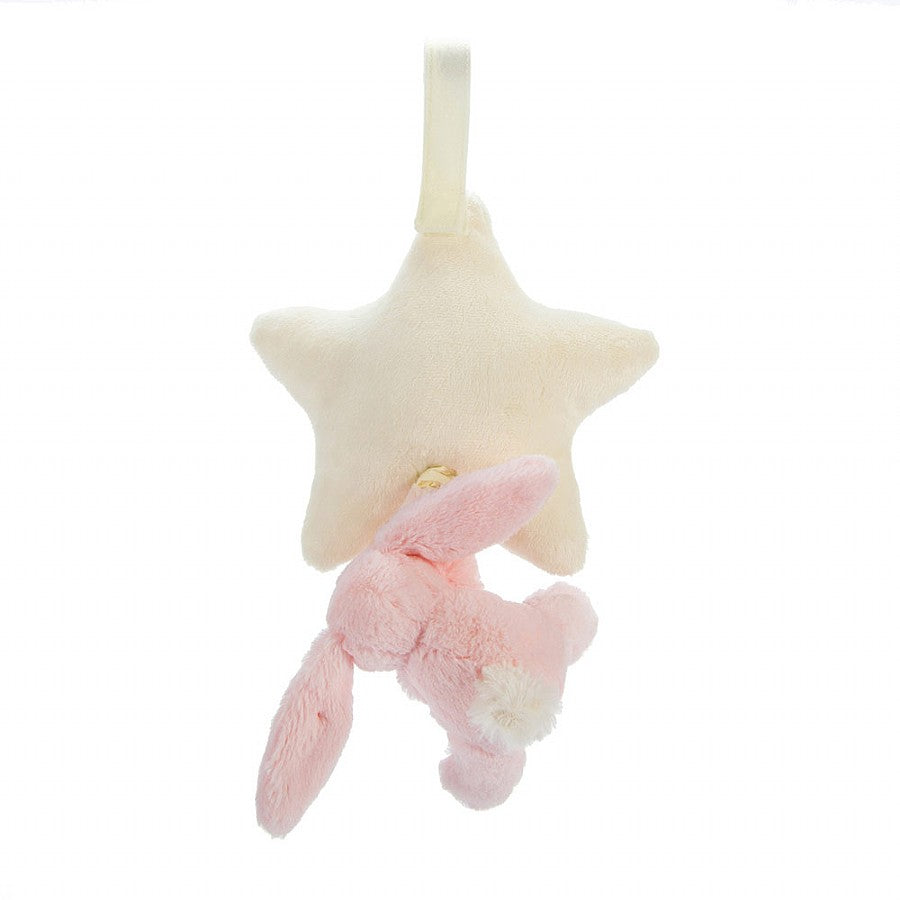 Jellycat - Bashful Pink Bunny Star Musical Pull