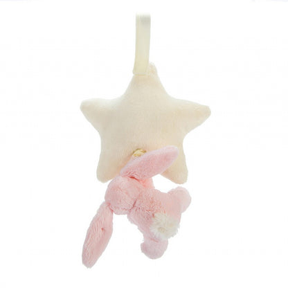 Jellycat - Bashful Pink Bunny Star Musical Pull