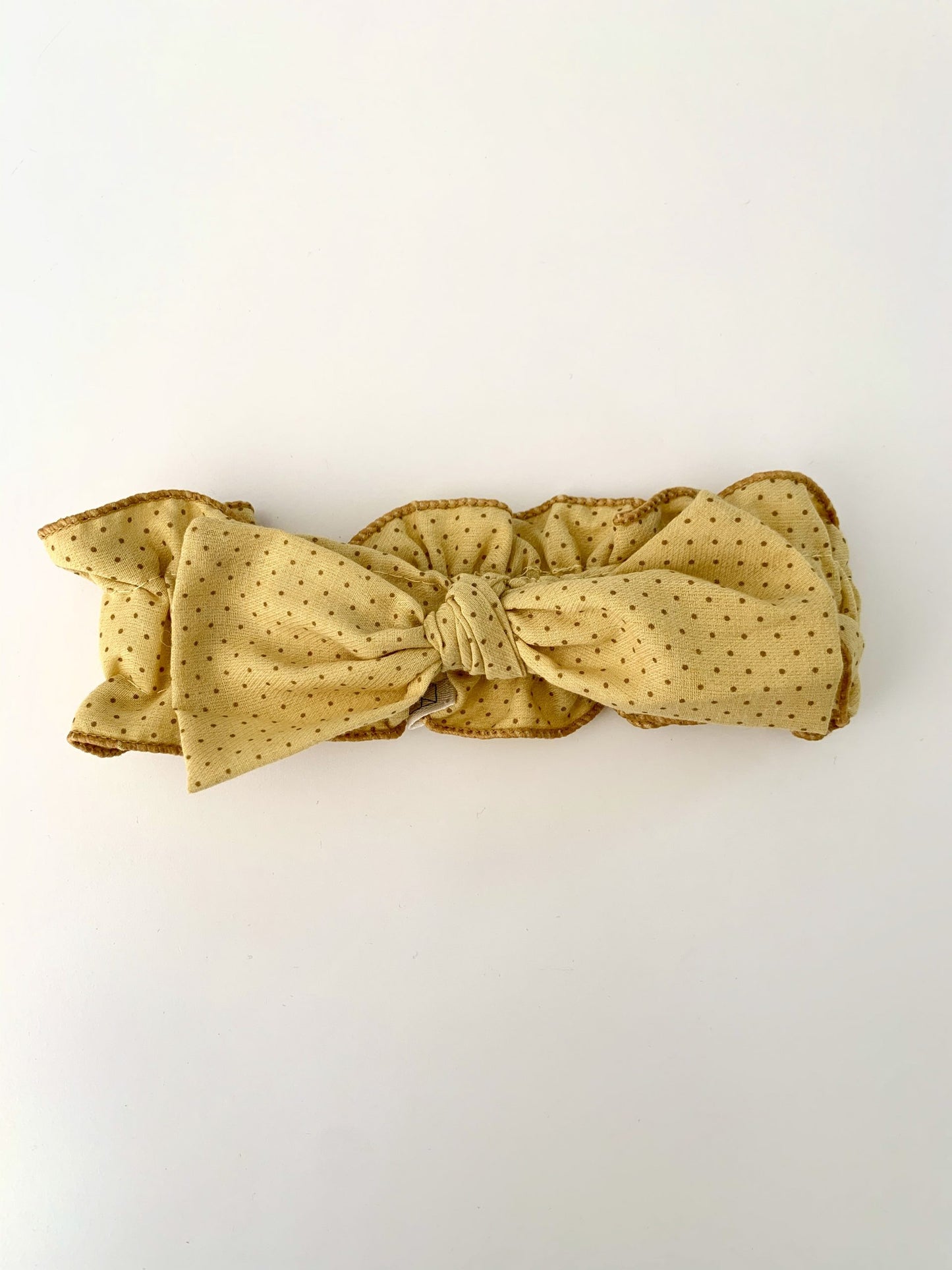 Vintage Stretch Headband - Sunshine Mini Dots