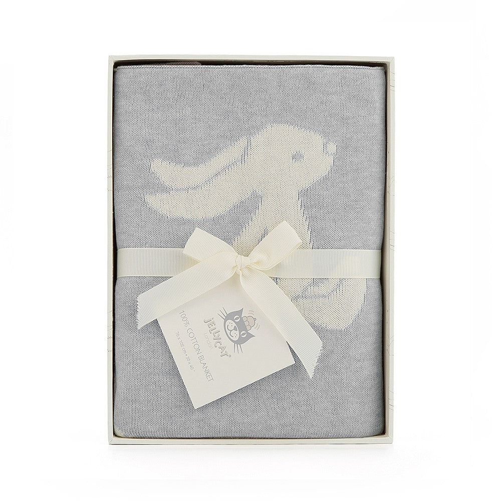 Jellycat - Bashful Bunny Blanket - Silver
