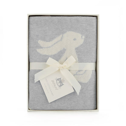 Jellycat - Bashful Bunny Blanket - Silver