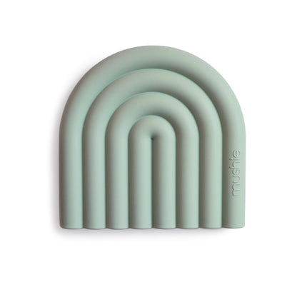 Mushie - Rainbow Teether - Cambridge Blue