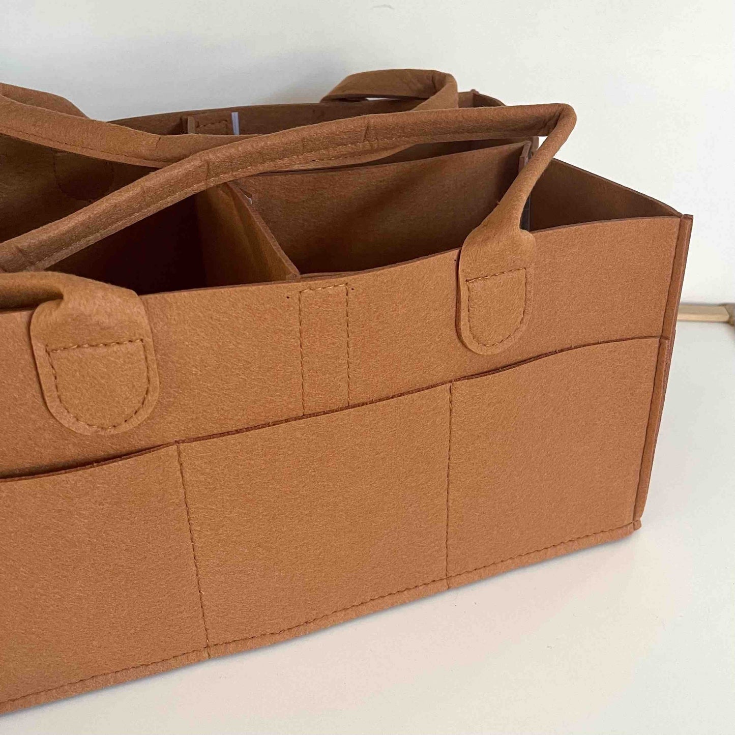 Nappy Caddy/Organiser - Cinnamon