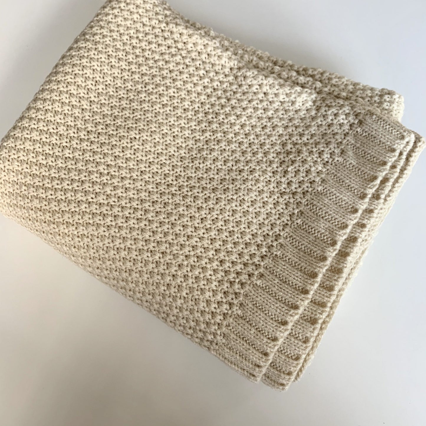 Knitted blanket - Classic - Oatmeal