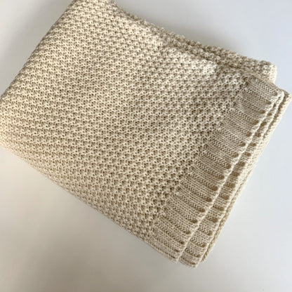 Knitted blanket - Classic - Oatmeal