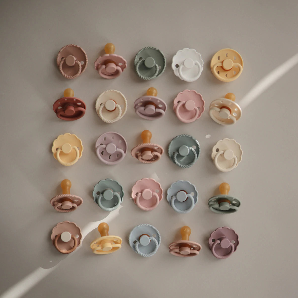 FRIGG Moon Phase Natural Rubber Pacifier - Sage - Size 1