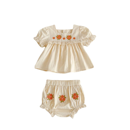 Leilani two piece embroidered set