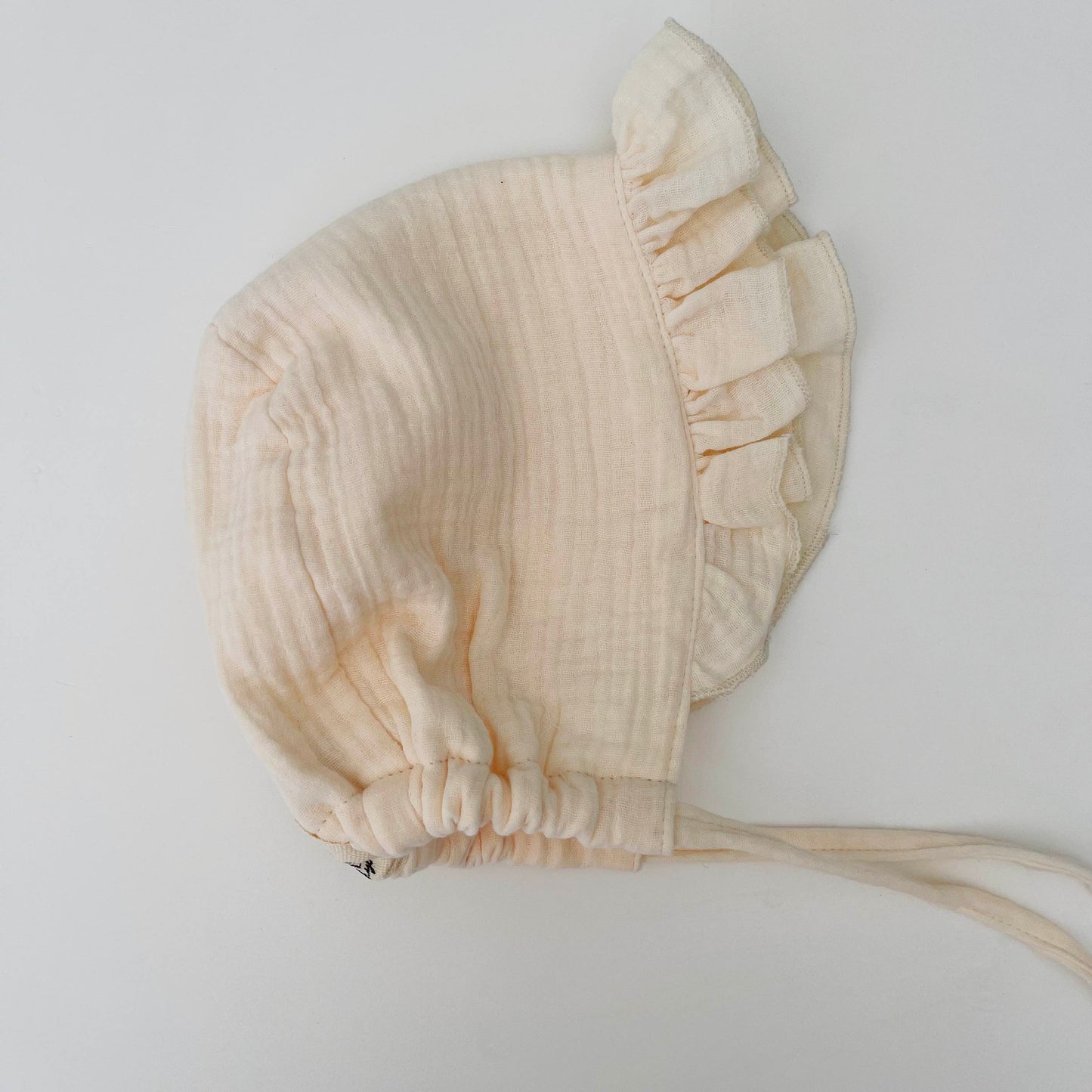 Wild Skye - Frilled Muslin Bonnet - Crème