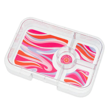 Yumbox Tapas Lunch Box | Antibes Blue with Groovy Tray | 4 Compartment