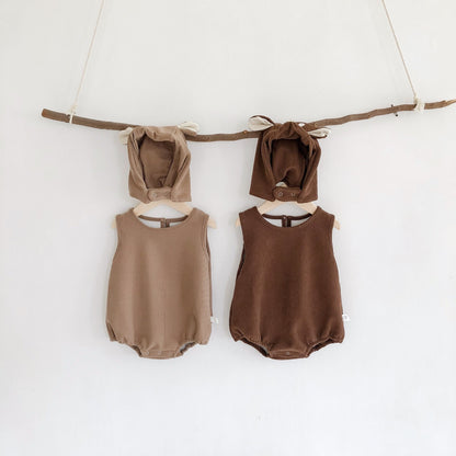 Woodlands Romper Set - Caramel