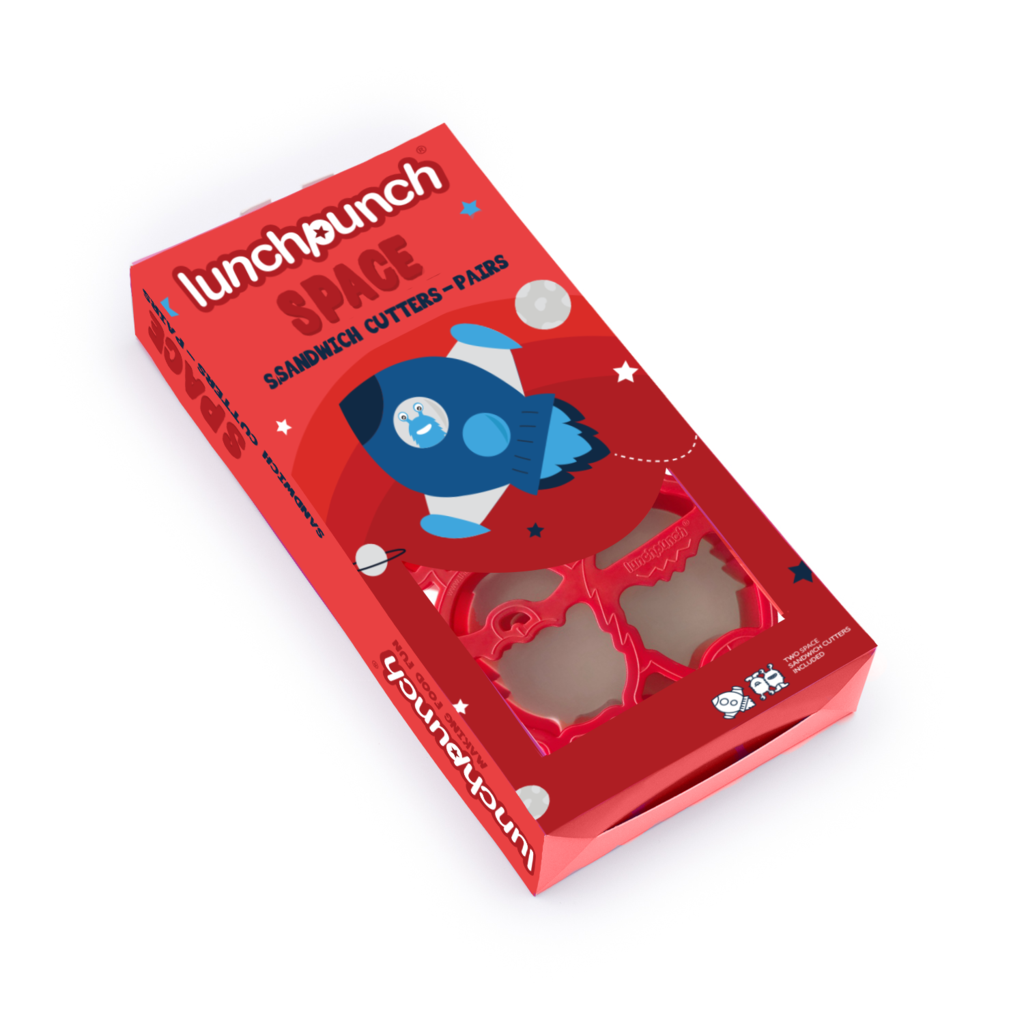 The Lunch Punch | Space Shape Sandwich Cutters | For Toddlers and Kids