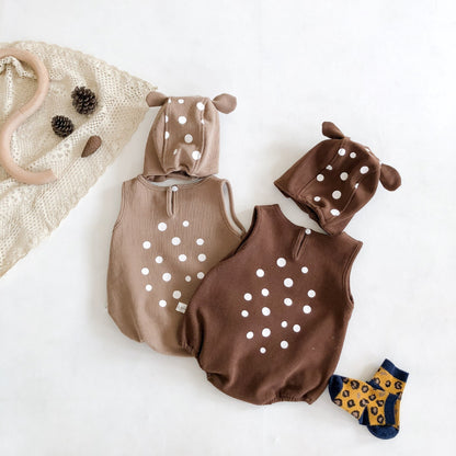 Woodlands Romper Set - Caramel