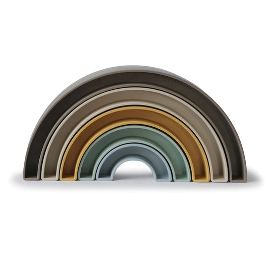 Mushie - Rainbow Stacker Toy - Hillside