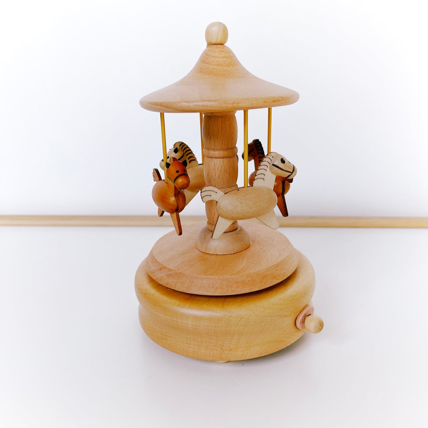 Wooden Musical Carousal - Horses