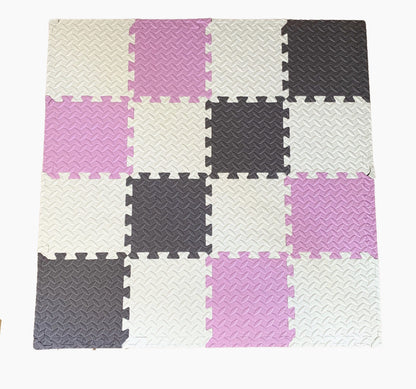 Modern Playmats - Lavender, Grey and White