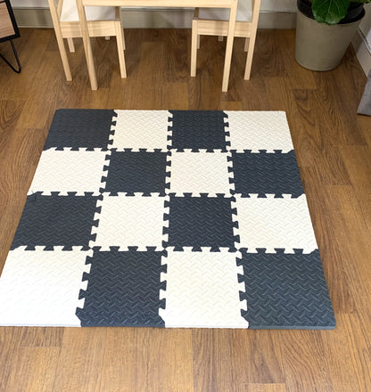 Modern Playmats - Slate and White