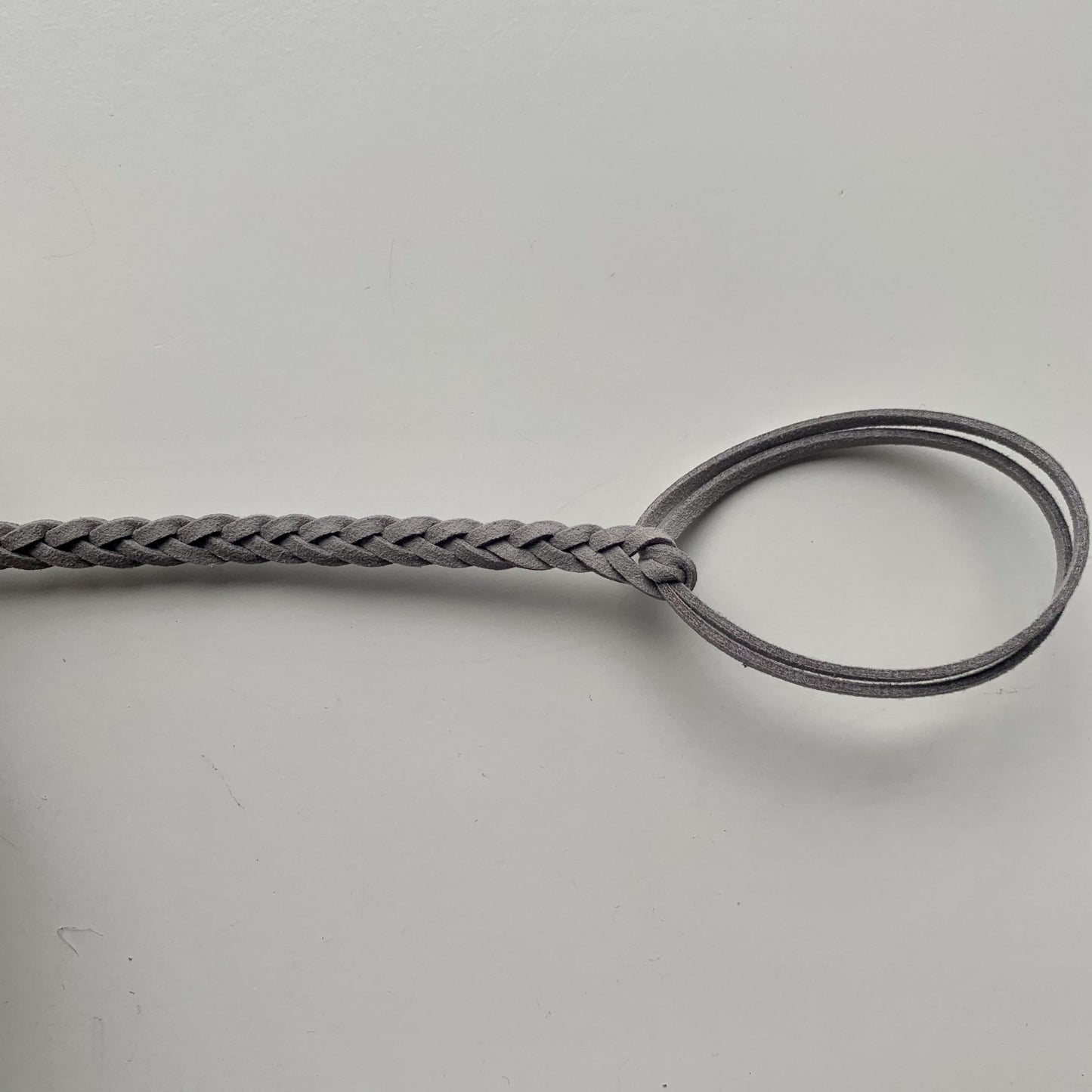 Pacifier Holder - Braided Suede