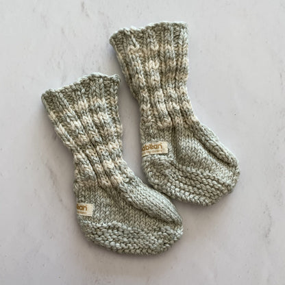 Nunabean - Eco-Knit Cloudhopper Booties - Stripey