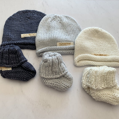 Nunabean - Newborn Beanie and booties set