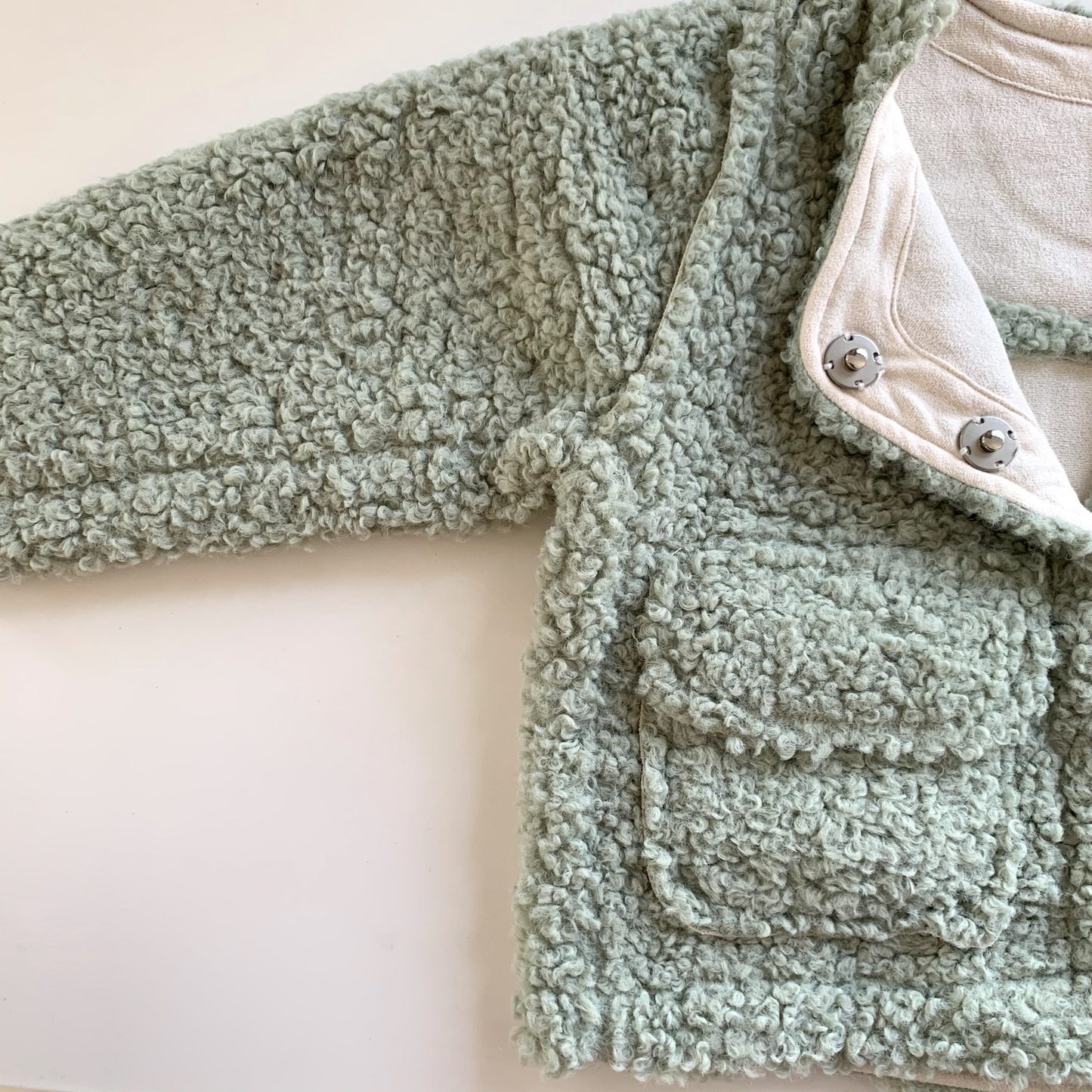 Sienna Sherpa Jacket - Mint