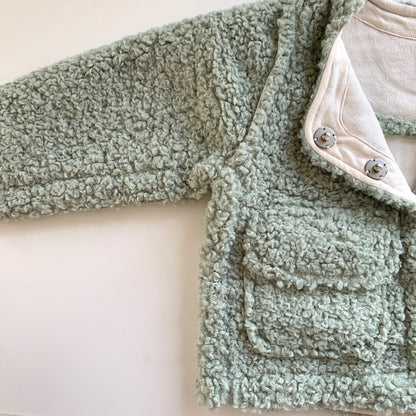 Sienna Sherpa Jacket - Mint