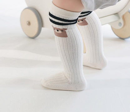 Knee-length Unisex Ribbed Socks - Cat