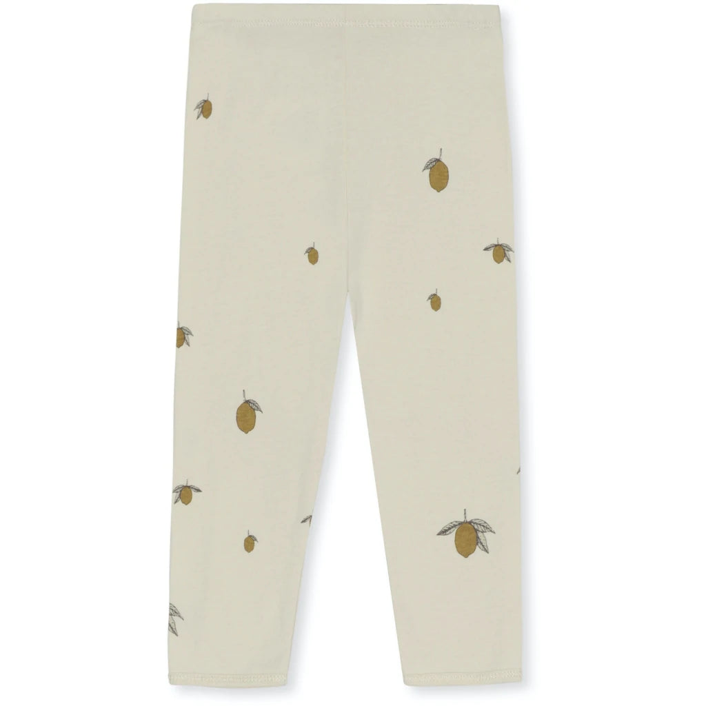 Konges Sloejd Organic Leggings - Lemon