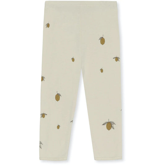 Konges Sloejd Organic Leggings - Lemon
