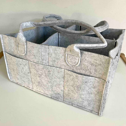 Nappy Caddy/Organiser - Light Grey