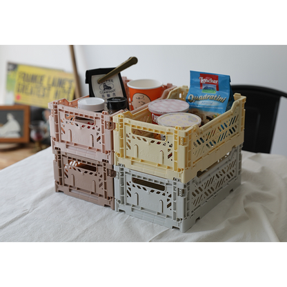 Aykasa - Mini Folding Crate - Warm Taupe