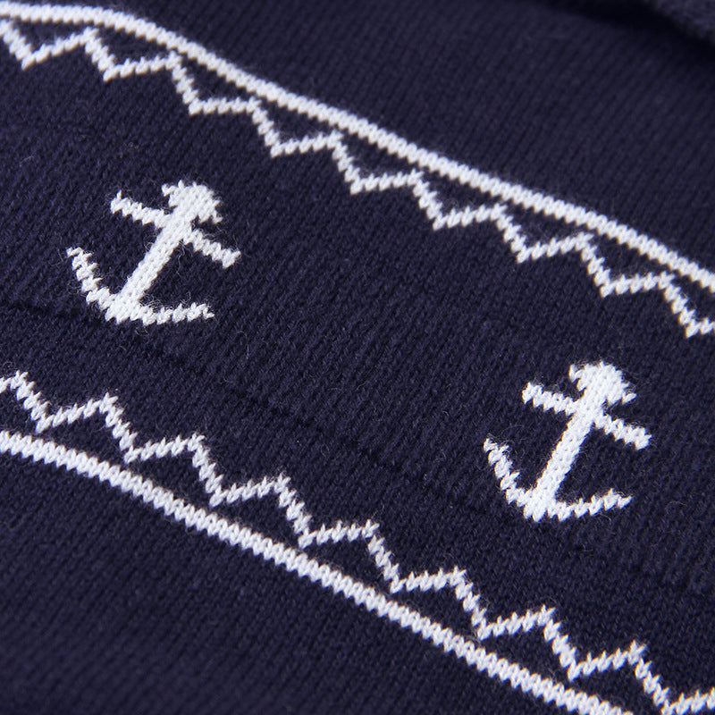 Sailor Knit Romper - White