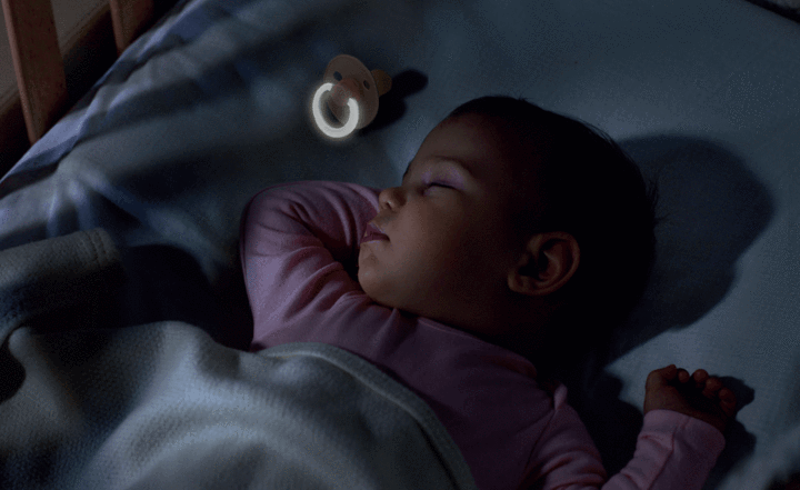 BIBS Natural Latex Pacifier - Cloud | Glow in the dark - Size 3