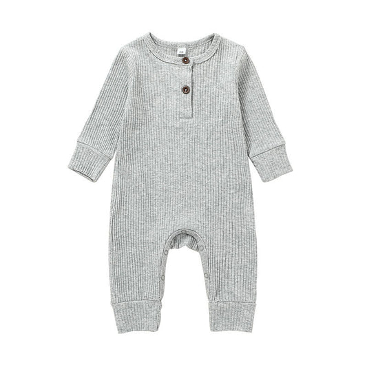 Arlo Classic Ribbed Jumpsuit - Cloud Grey