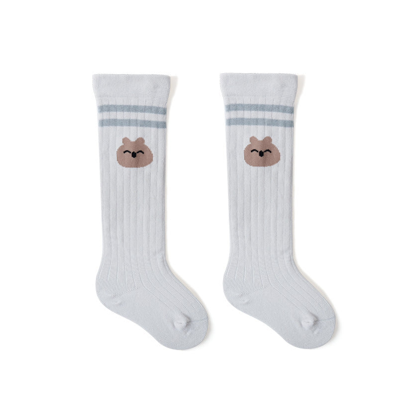 Knee-length Unisex Ribbed Socks - Cat