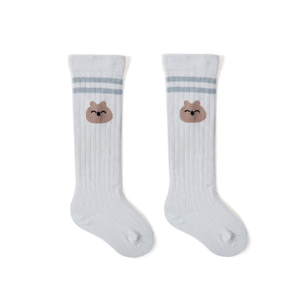 Knee-length Unisex Ribbed Socks - Cat