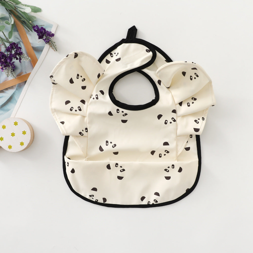 Waterproof Frilled Bib - Panda
