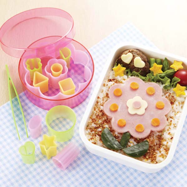 Bento Shape Cutter Set with Case