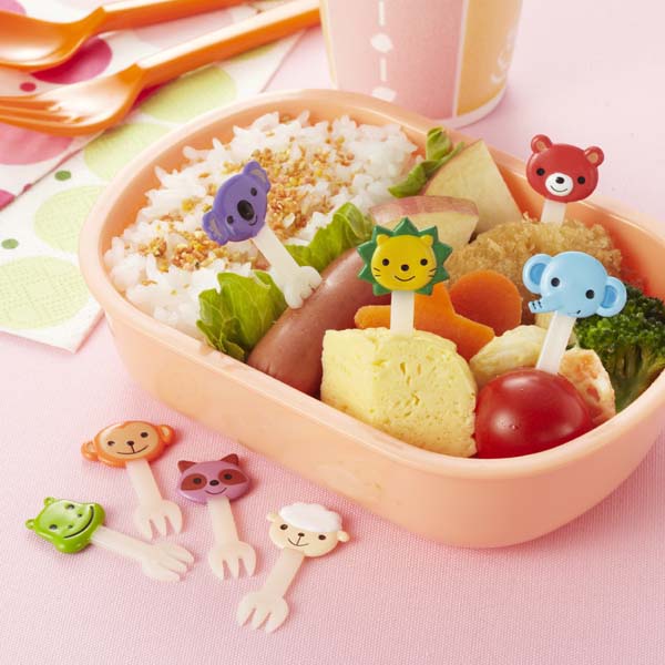 Bento 'Animal Friends' fork pick set