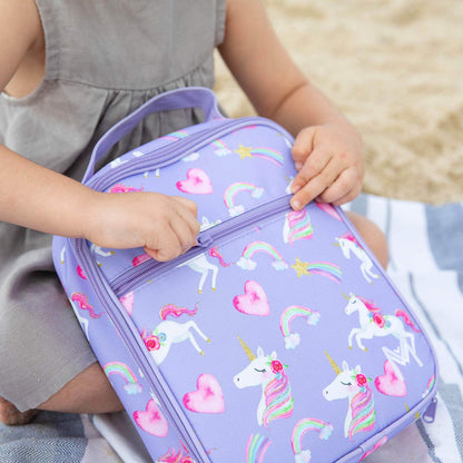 MontiiCo Insulated Lunch Bag with Ice Pack - Unicorn
