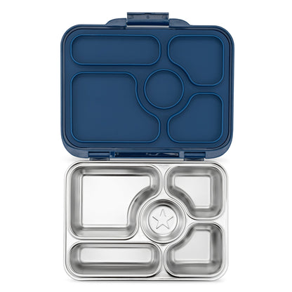 Yumbox Presto | Santa Fe Blue | Stainless Steel Leakproof Bento for Kids & Adults
