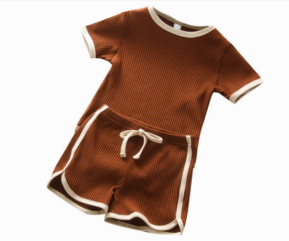 Kai Active Retro Ribbed Set - Bark