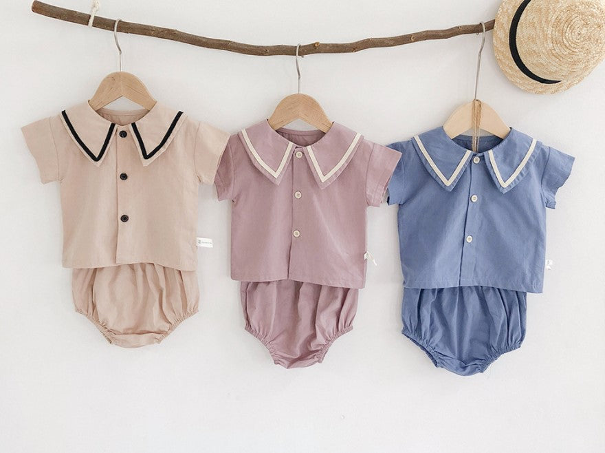 Alexander Shirt and Bloomer Set - Buttermilk