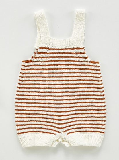 Felix Knit Romper - Rust Stripe